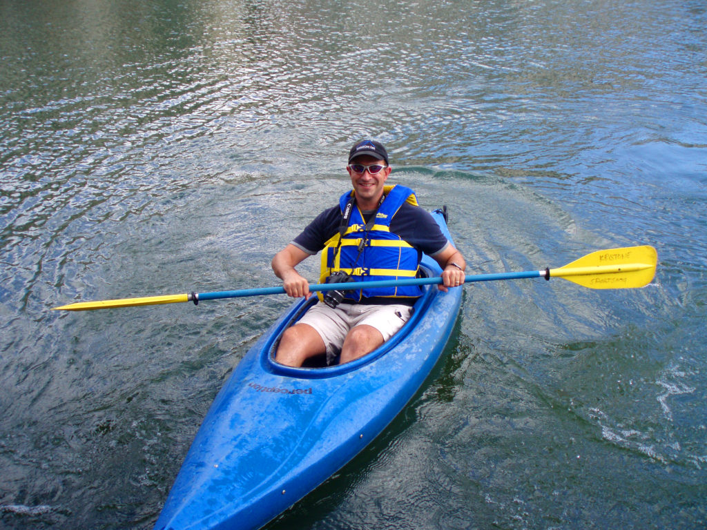 Kayaking at Keystone Lake