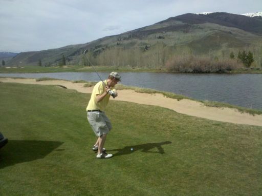 Golfing at the Raven at Three Peaks in Silverthorne, CO
