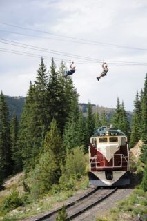 Zip Lining in the Rocky Mountains
