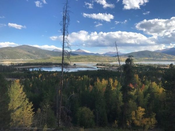 Great view of Lake Dillon from Old Dillon Reservoir Trail
