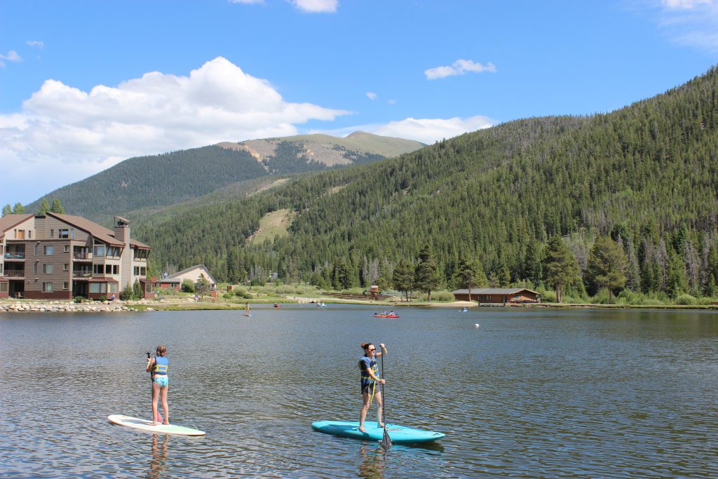 Lakeside Village paddle boarding