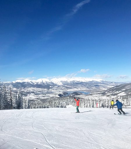 Happy Skier at Keystone Ski Resort Dercum Mountain