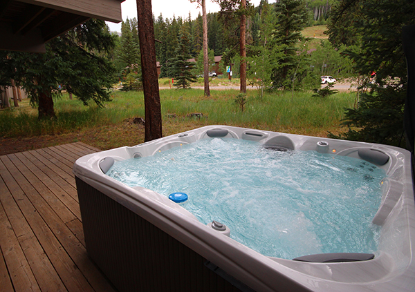 Freshly Serviced Hot Tub Bubbling at Keystone Resort